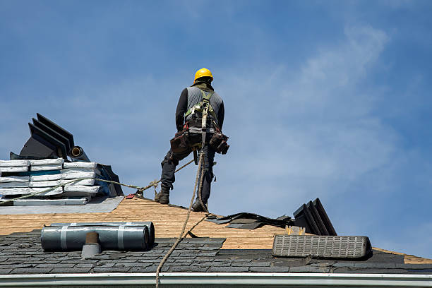 Professional Gutter Installation technician working in Freeburg, PA